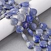 Natural Blue Aventurine(Dyed & Heated) Beads Strands G-P570-E08-02-1
