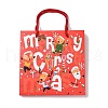Christmas Santa Claus Print Paper Gift Bags with Nylon Cord Handle CARB-K003-01C-02-2