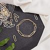 Unicraftale 80 Pcs 2 Colors 304 Stainless Steel Linking Rings STAS-UN0021-75-3