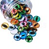 Eye Printed Glass Cabochons GGLA-BT0001-01-9