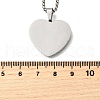 304 Stainless Steel Blank Pendant Necklaces NJEW-P329-04B-P-5