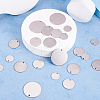 Yilisi Stainless Steel Blank Stapmping Tag Pendants STAS-YS0001-01P-5