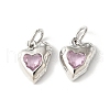 Brass Micro Pave Cubic Zirconia Pendants KK-U067-10P-03-1