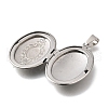 316 Stainless Steel Locket Pendants STAS-C123-01B-P-2