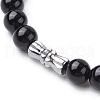 Natural Mixed Gemstone Graduated Beaded Necklace NJEW-JN04483-5