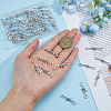 FIBLOOM 60Pcs Tibetan Style Alloy Connector Charms TIBE-FI0001-01-3