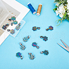Gorgecraft 14Pcs Snowflake #5 Zinc Alloy Replacement Zipper Sliders FIND-GF0005-70A-4