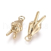 Ion Plating(IP) 304 Stainless Steel ASL Charms STAS-I164-023G-3
