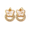 304 Stainless Steel Rhinestone Pendants STAS-U061-11G-1