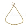 Ion Plating(IP) 304 Stainless Steel Herringbone Chain Necklace NJEW-D045-05G-1