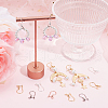 SUNNYCLUE 48Pcs 4 Colors 316L Surgical Stainless Steel Hoop Earring Findings STAS-SC0008-51-4