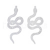 Non-Tarnish 304 Stainless Steel Filigree Big Pendants STAS-S118-062-1