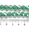 Electroplate Opaque Glass Beads Strands EGLA-A035-P8mm-A13-4