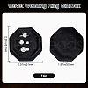 Velvet Cover Plastic Couple Ring Box VBOX-WH20001-02B-2