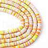 Handmade Polymer Clay Beads Strands CLAY-R089-6mm-T02B-52-5