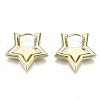 Brass Huggie Hoop Earrings EJEW-N011-43G-NF-1