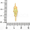 304 Stainless Steel Enamel Pendants STAS-I331-07G-3