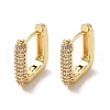 Rack Plating Brass Micro Pave Cubic Zirconia Hoop Earrings EJEW-A031-20G-1