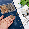 SOFPLATE 200Pcs 2 Colors Iron Ball Chains with Connectors IFIN-SP0001-15-3