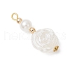 ABS Plastic Imitation Pearl Pendants PALLOY-JF03970-4