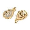 Brass Micro Pave Cubic Zirconia Pendants KK-S526-02G-2