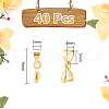 Unicraftale 40Pcs Brass Pendant Pinch Bails KK-UN0002-72-3
