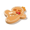 Christmas Theme Opaque Resin Cabochons RESI-F053-A07-2
