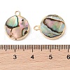 Natural Paua Shell Pendants SHEL-P017-23G-3