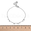 304 Stainless Steel Cable Chain Bracelets for Women BJEW-A036-20P-5