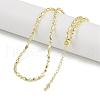 Rack Plating Brass Oval Link Chain Necklaces for Women NJEW-K382-13B-G-1
