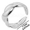 Vintage Stainless Steel Twist Couple Rings LF2085-1-1
