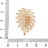 Brass Cubic Zirconia with Glass Pendants KK-Q026-22G-3