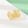 Ocean Theme Brass Cuff Rings RJEW-C135-01G-13-2