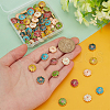   70Pcs 7 Colors Alloy Enamel Beads ENAM-PH0002-89-3