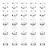 Unicraftale 50Pcs 5 Style 316 Surgical Stainless Steel Brooch Base Settings STAS-UN0053-58-6