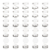 Unicraftale 50Pcs 5 Style 316 Surgical Stainless Steel Brooch Base Settings STAS-UN0053-58-7