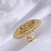 Geometric Hollow Brass Finger Rings for Women KJ9781-3
