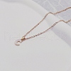 Alloy White Enamel Initial Pendant Necklaces WG51722-03-1