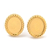 Ion Plating(IP) 304 Stainless Steel Stud Earrings Findings EJEW-A111-03G-2