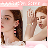 SUNNYCLUE 100Pcs Spray Painted Transparent Glass Beads GLAA-SC0002-40-5