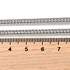 3MM 304 Stainless Steel Wheat Chain Necklaces for Men STAS-V011-03D-P-5