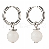 Natural White Jade Beads Earrings for Girl Women Gift EJEW-JE04607-03-2