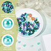 HOBBIESAY 200Pcsg Ocean Mix Pearlized Glass Pearl Beads HY-HY0001-03A-5