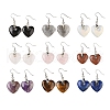Natural & Synthetic Mixed Stone Dangle Earrings EJEW-F343-D-1