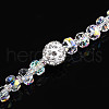 Acrylic & Glass & ABS Plastic Pearl & Alloy & Polymer Clay Pave Rhinestone Beads Strands MAK-T011-08B-3