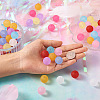 Beadthoven 100Pcs 10 Colors Transparent Acrylic Beads FACR-BT0001-02-8