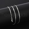 Brass Curb Chains Necklaces for Women NJEW-D302-39P-2