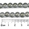 Frosted Transparent Glass Bead Strands X1-GLAA-P065-8mm-12-3