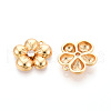 Brass Micro Pave Cubic Zirconia Pendants KK-N263-08G-2