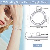 Beebeecraft Brass Toggle Clasps KK-BBC0013-26S-2